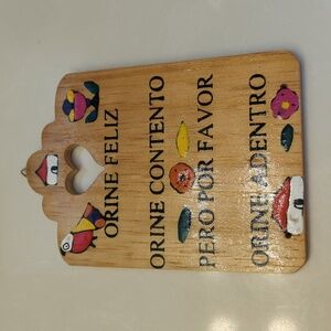Bathroom Humor Wall Hanging
